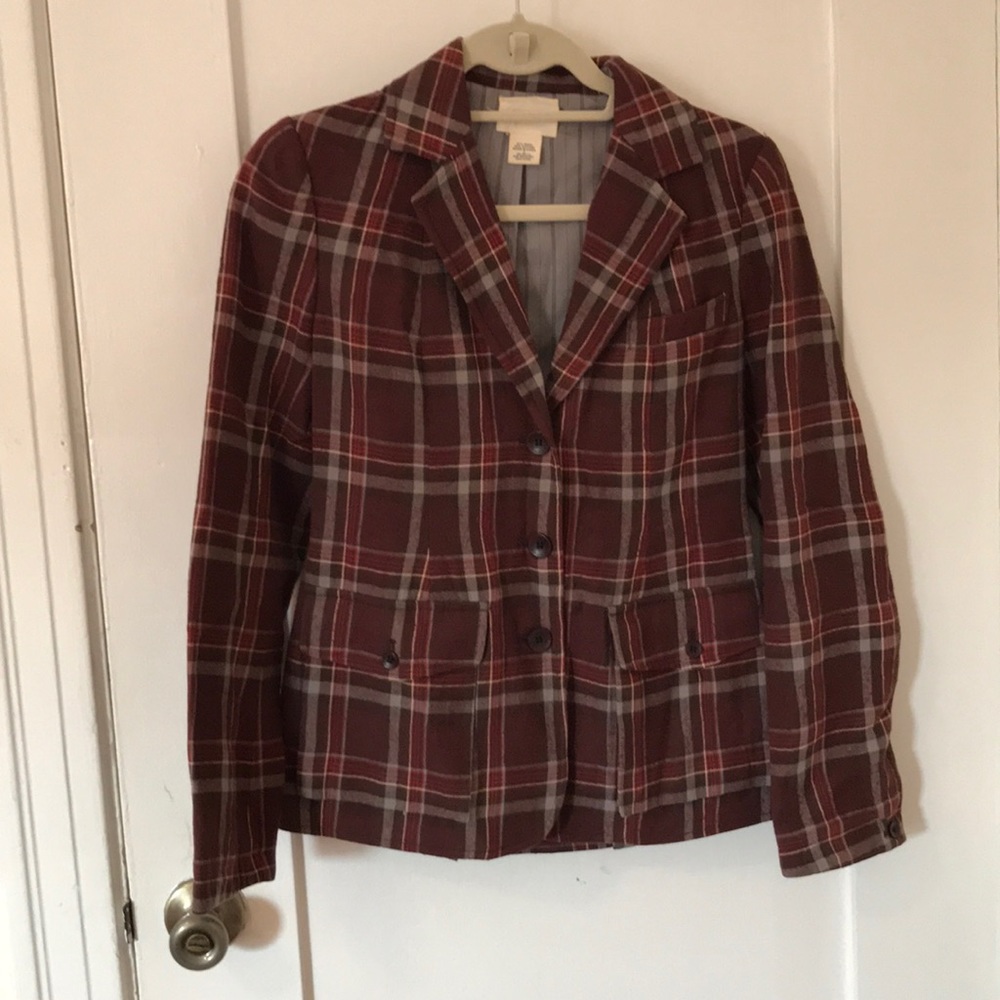 Women’s Anthropologie Wool/Cotton Blazer Sz 2